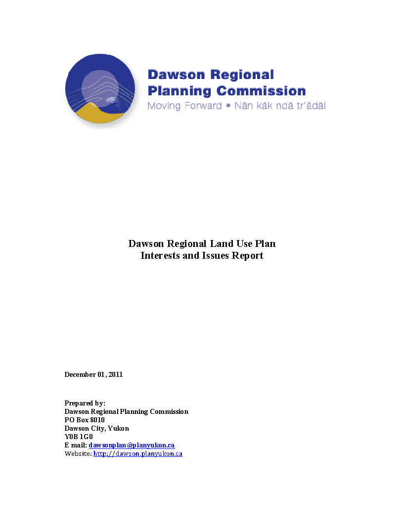 Dawson Issues and Interests Report