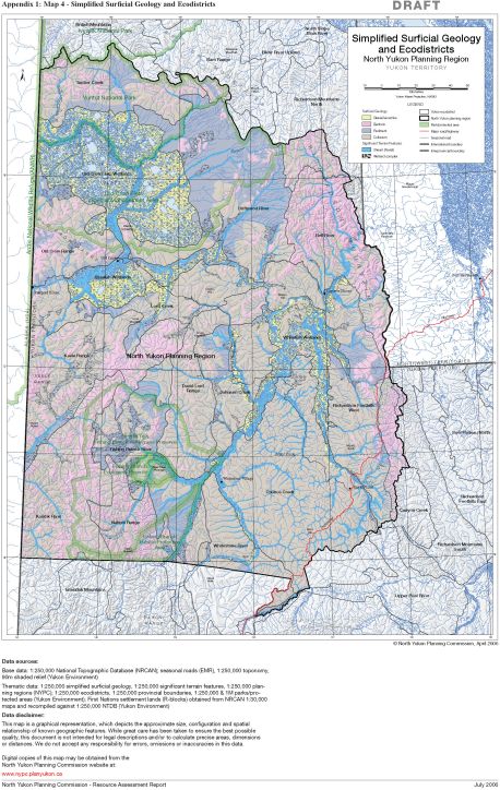 Map 04 - Simplified Surficial Geology and Ecodistricts