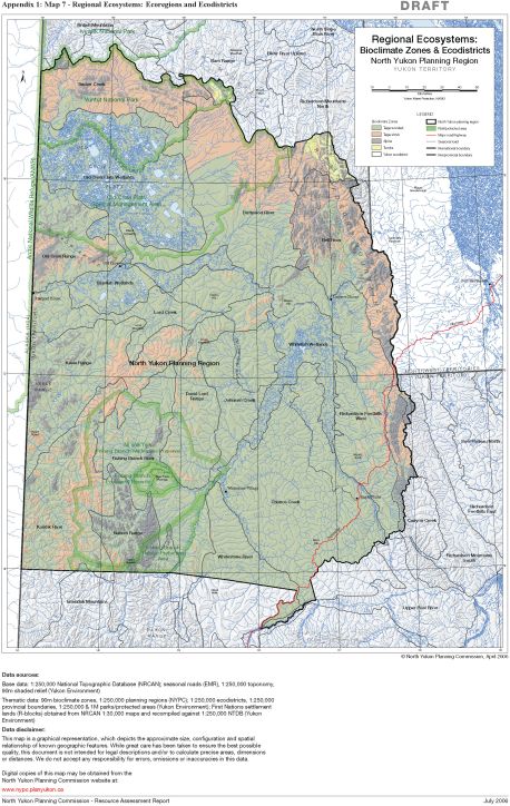 Map 07 - Regional Ecosystems-Bioclimatic Zones and Ecodistricts