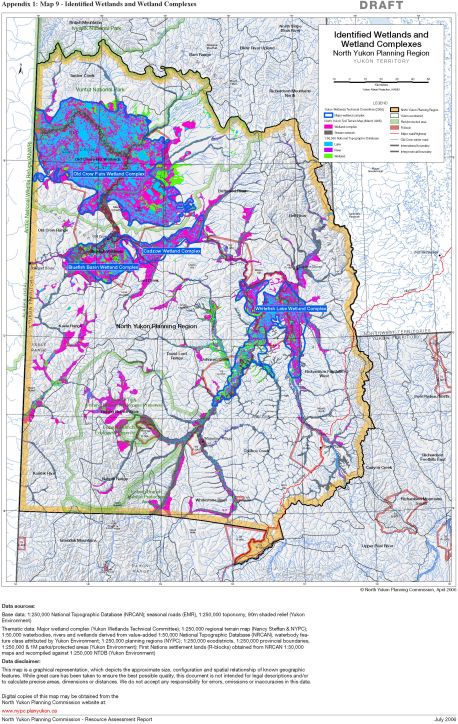 Map 09 - Identified Wetlands and Wetland Complexes
