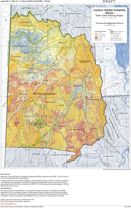 Map 25 - Location of Moose and Aerial Survey Boundaries (1995-2003)