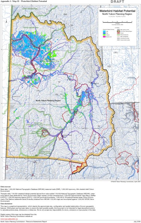 Map 32 - Waterbird Habitat Potential