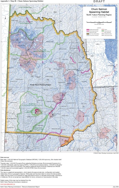 Map 38 - Chum Salmon Spawning Habitat