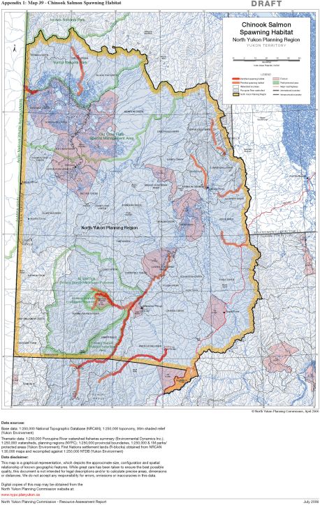 Map 39 - Chinook Salmon Spawning Habitat