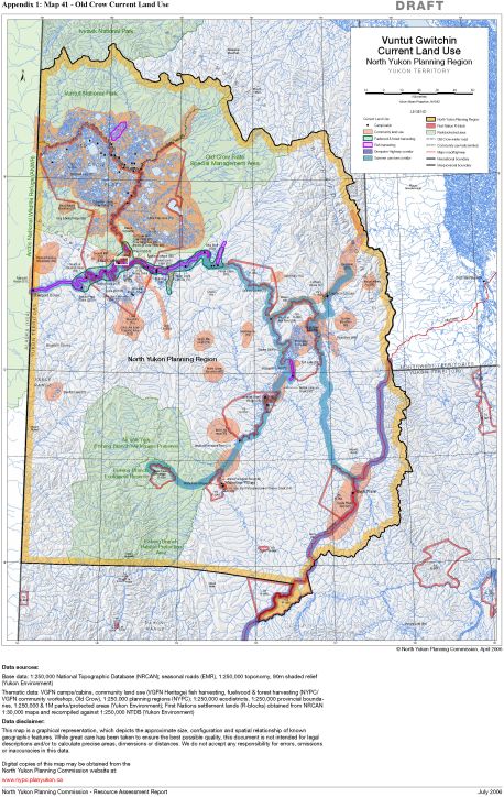 Map 41 - Vuntut Gwitchin Current Land Use