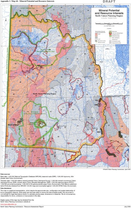Map 44 - Mineral Potential and Resource Interests